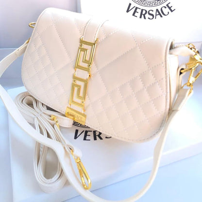 Versace Luxe Quilted Crossbody Bag – Elegant & Stylish